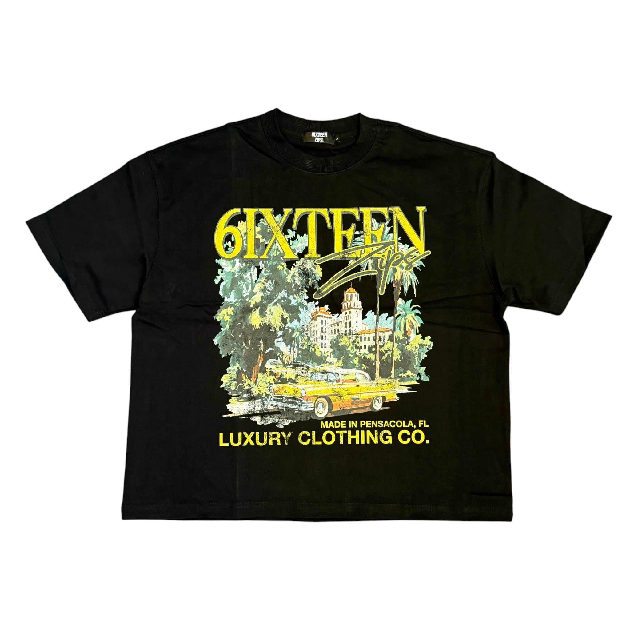 Black “Belair” Boxy Premium Heavyweight Tee