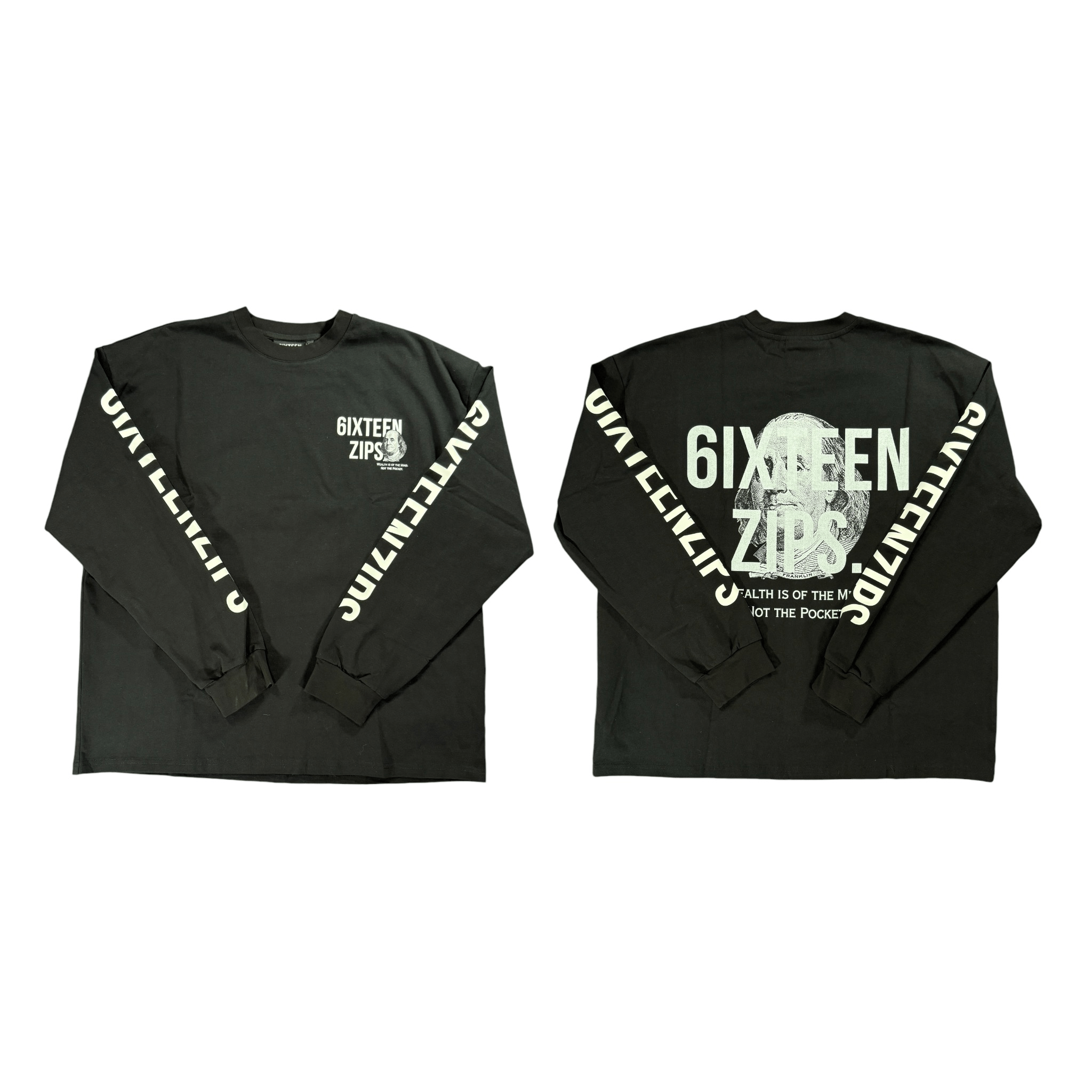 “Ben Frank” Long Sleeve Tshirt - 6IXTEEN Zips