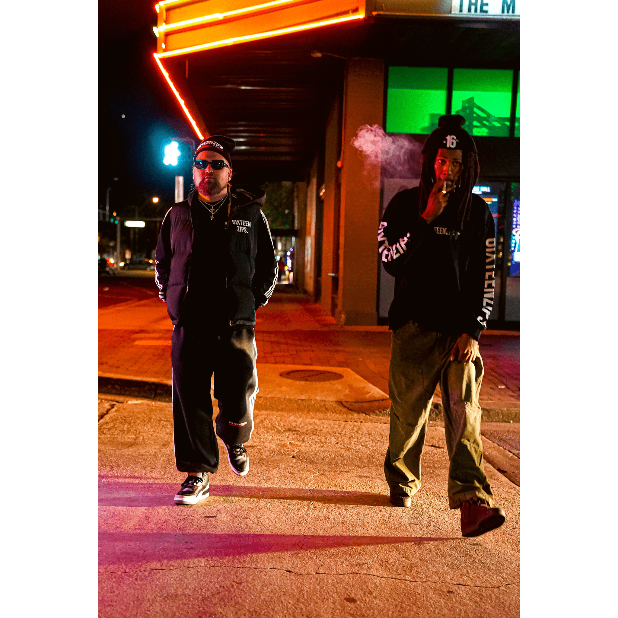 "ECC" Logo Baggy Sweatpants - 6IXTEEN Zips