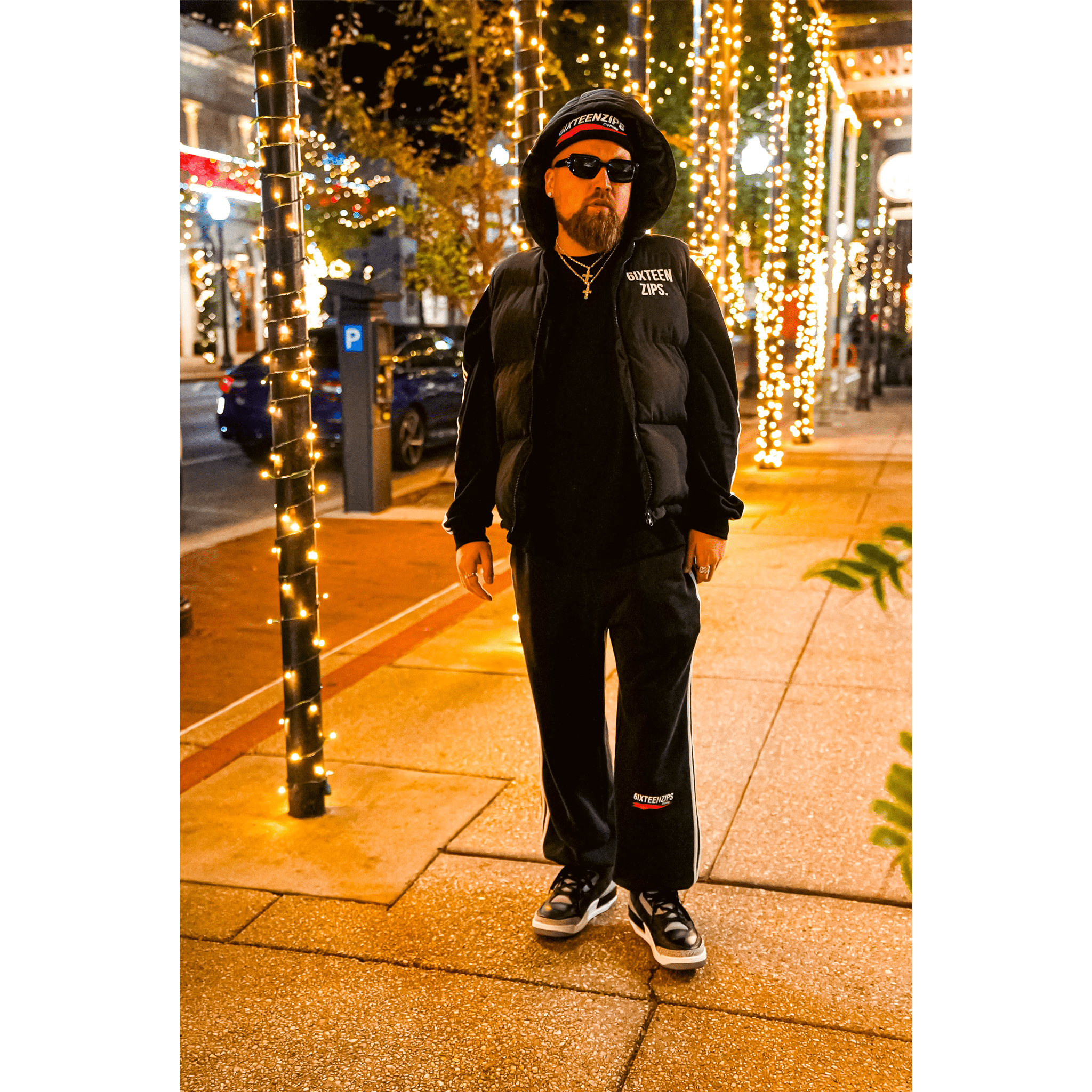 "ECC" Logo Baggy Sweatpants - 6IXTEEN Zips