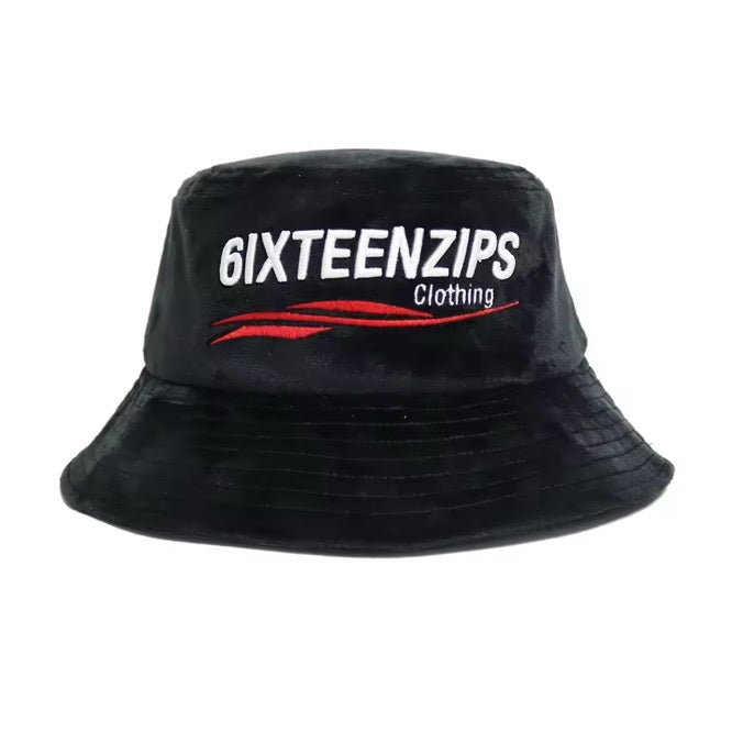 “Exotic Cannabis Club” Velvet Bucket Hat - 6IXTEEN Zips