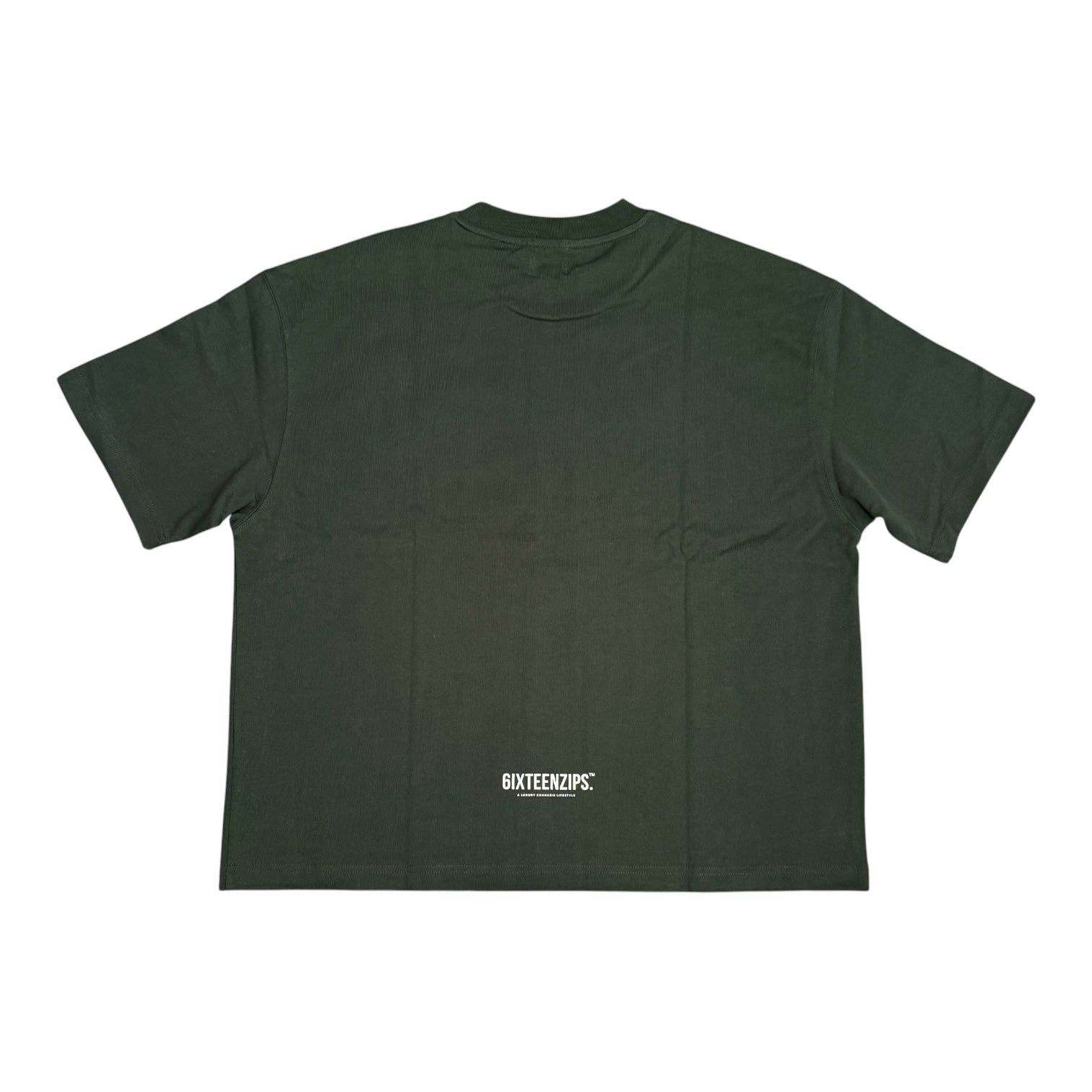 Forest Green “Belair” Boxy Heavyweight Tee - 6IXTEEN Zips