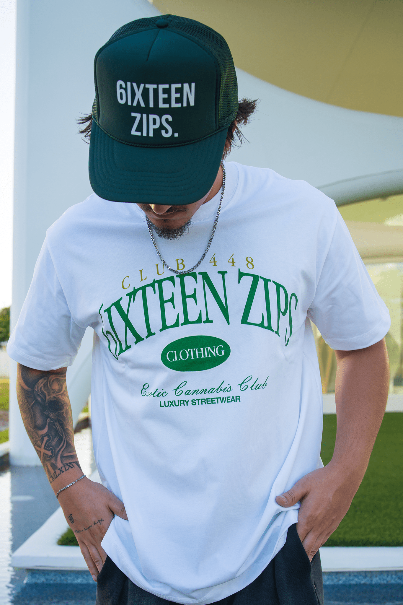 Forest Green “OG Logo” Trucker Hat - 6IXTEEN Zips
