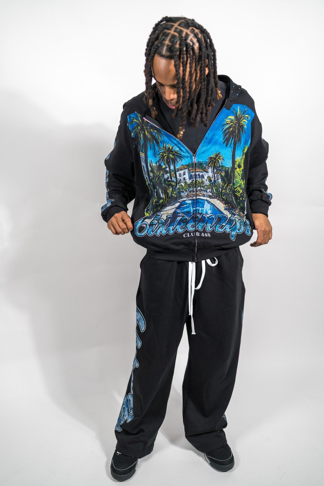 "Hidden Hills" Baggy Sweatpants - 6IXTEEN Zips