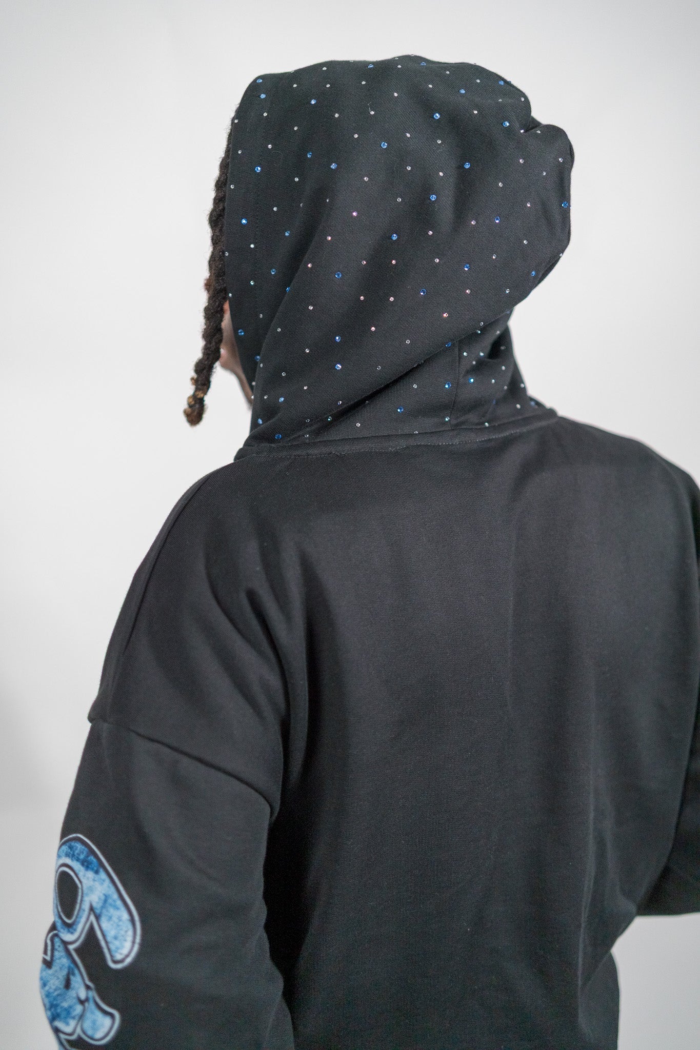 "Hidden Hills" Black French Terry Zip Up Hoodie - 6IXTEEN Zips