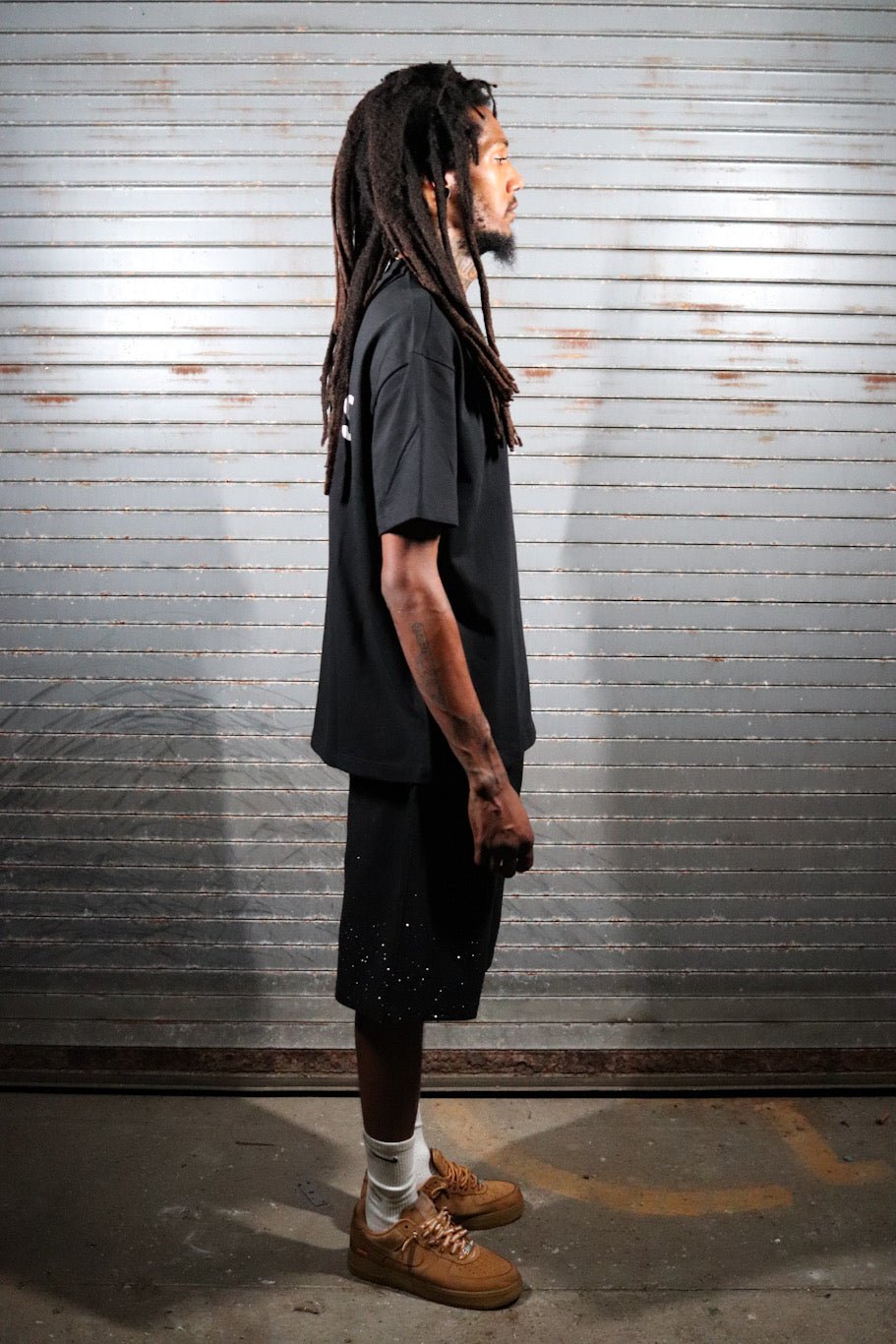 "OG LOGO" Black TradeMark Heavyweight Boxy T-Shirt - 6IXTEEN Zips