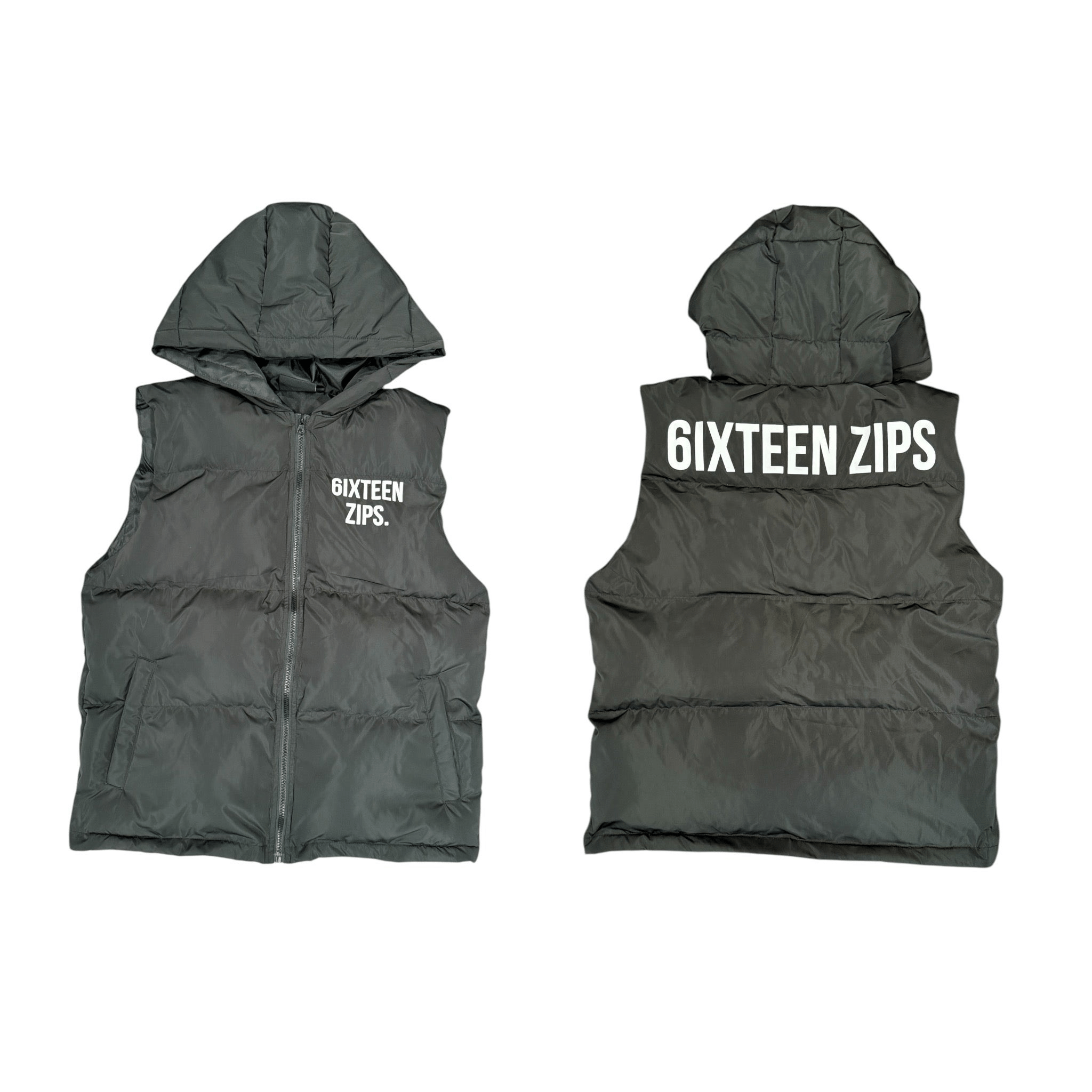“OG LOGO” Puffer Vest - 6IXTEEN Zips