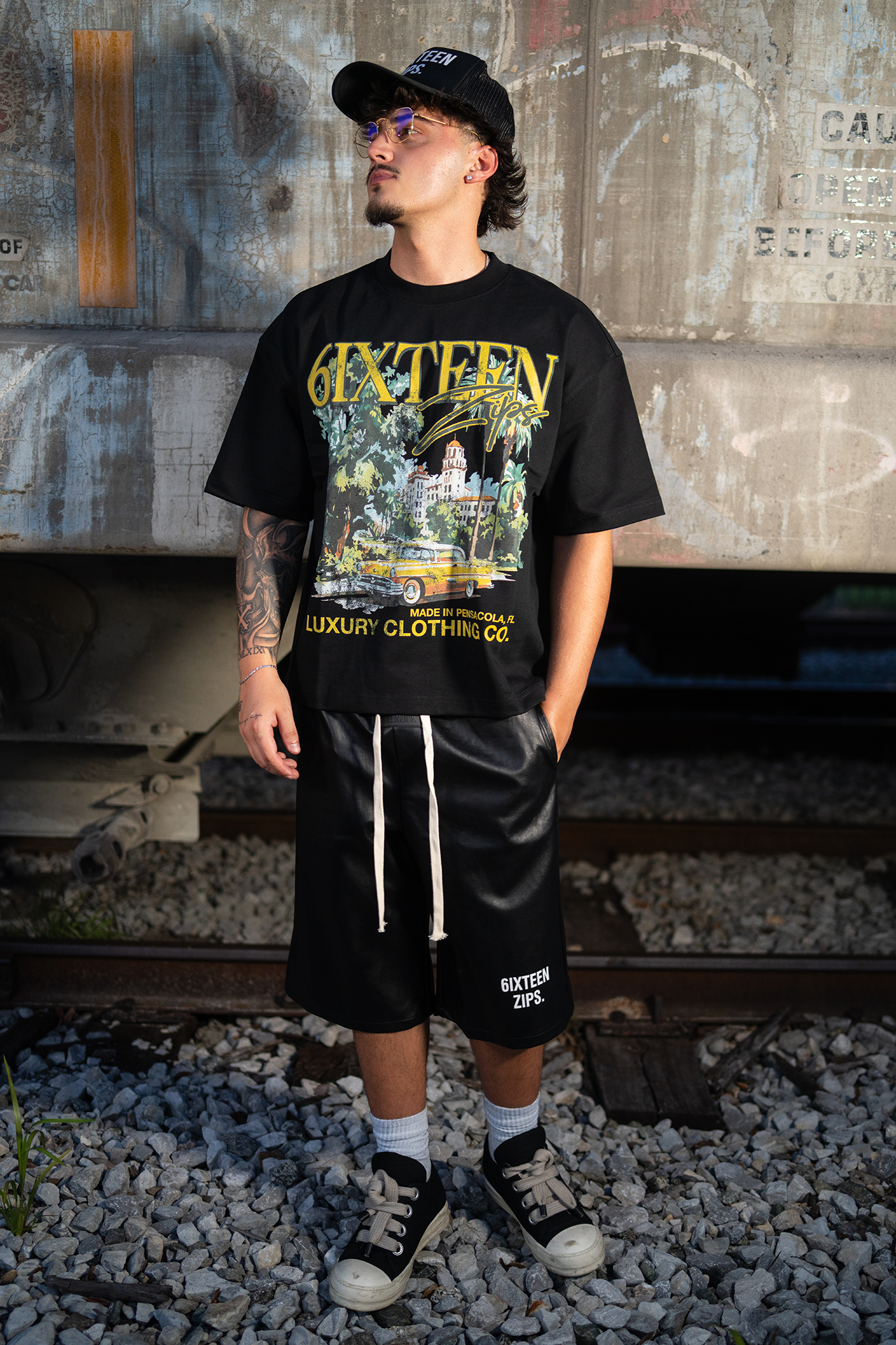 Black “Belair” Boxy Premium Heavyweight Tee