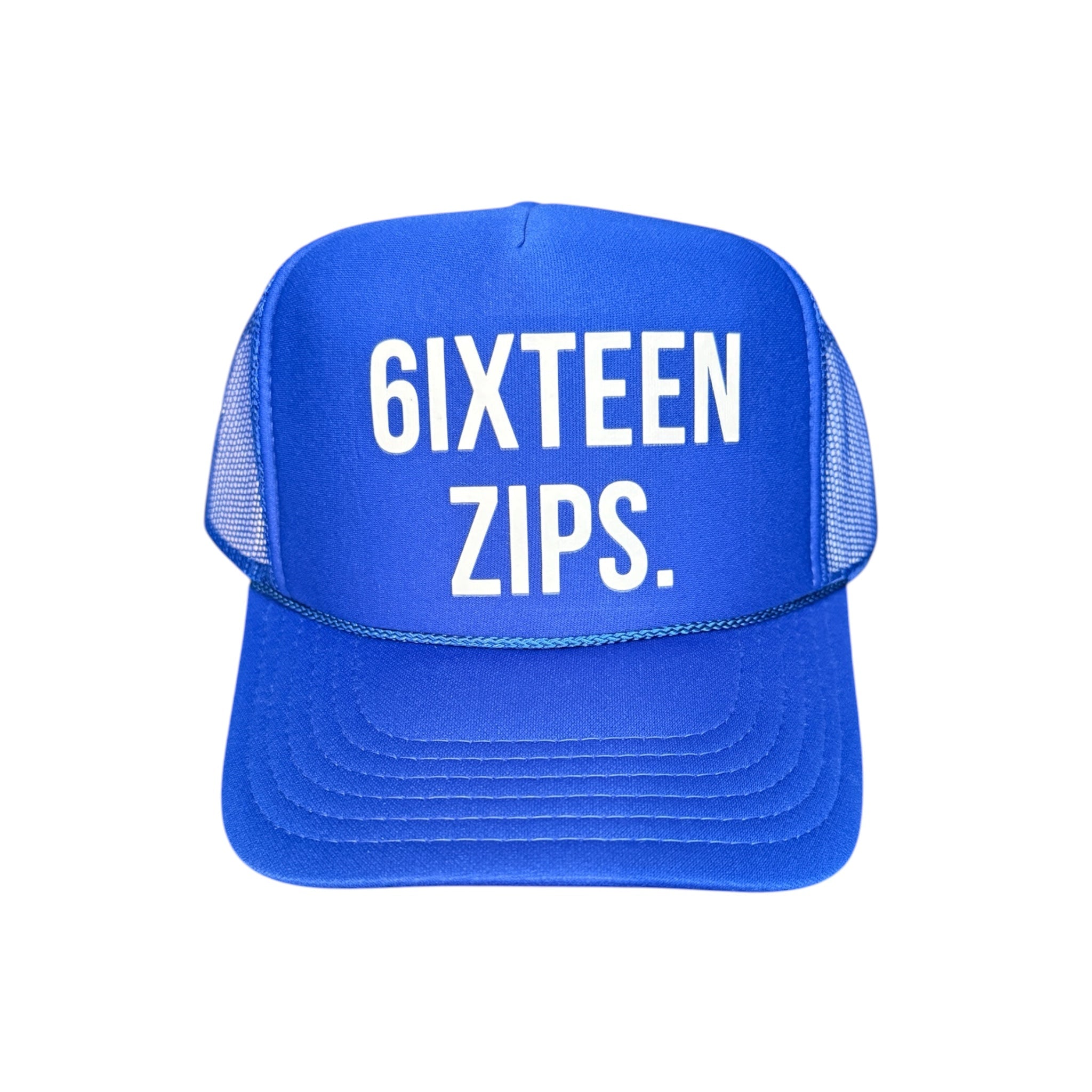 Royal Blue “OG Logo” Trucker Hat - 6IXTEEN Zips