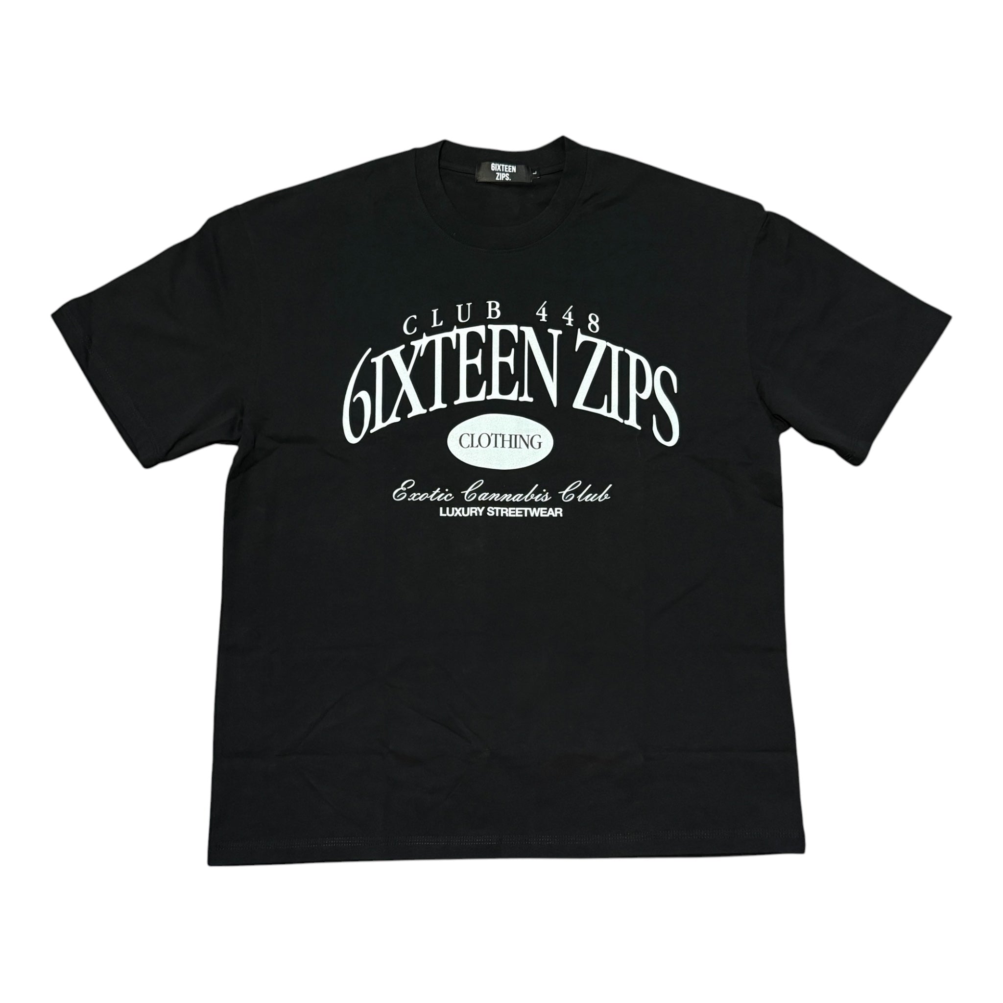 Black/White “Club 448” Luxury Heavyweight Tee