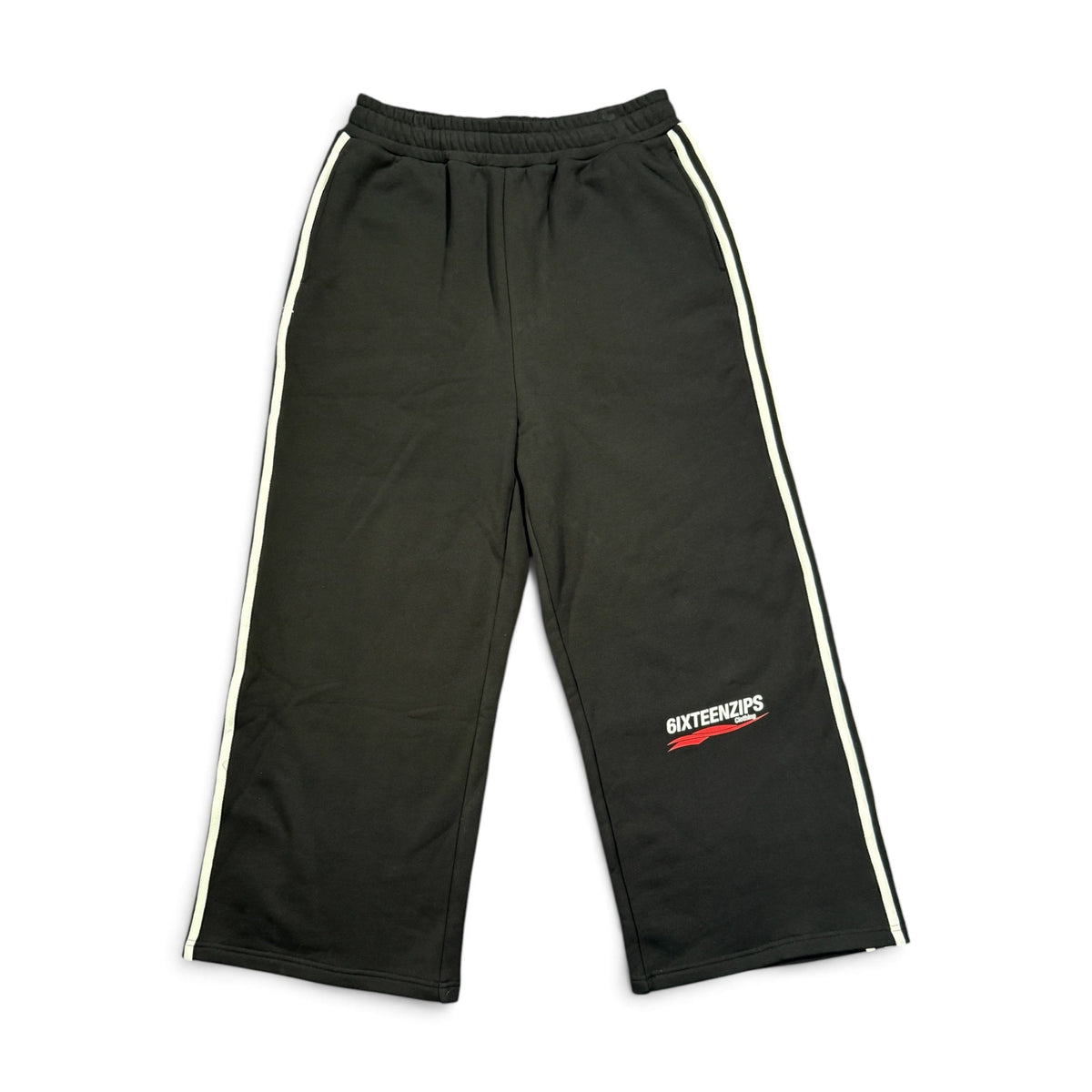 "ECC" Cotton Fleece Striped Sweat Pants (**PRE-ORDER**) - 6IXTEEN Zips