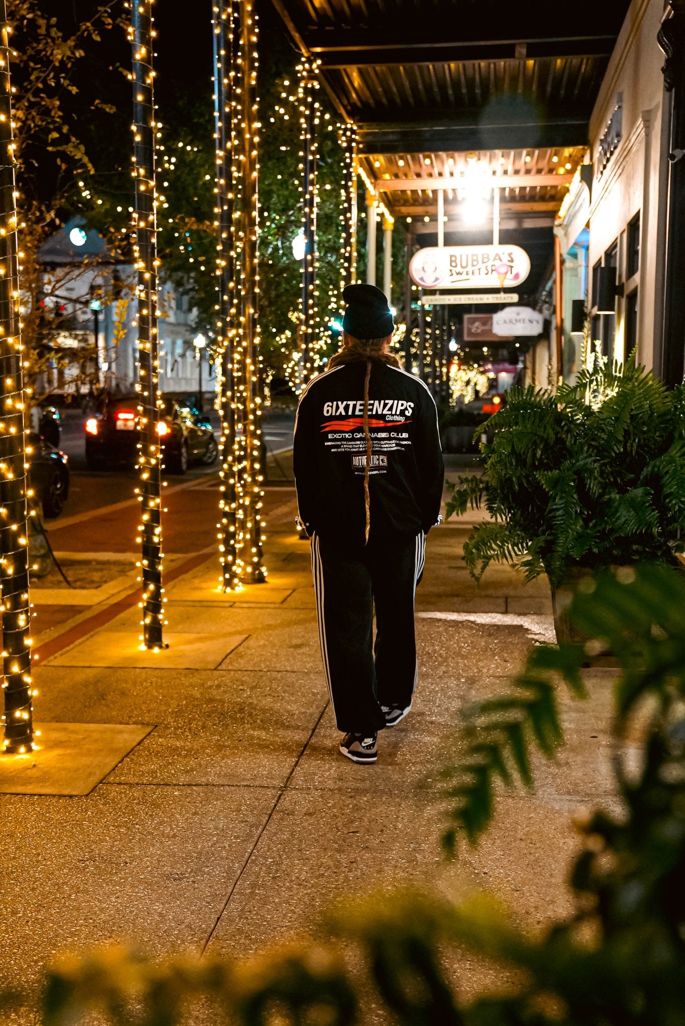 “ECC” Logo Black LongSleeve Striped Tshirt - 6IXTEEN Zips