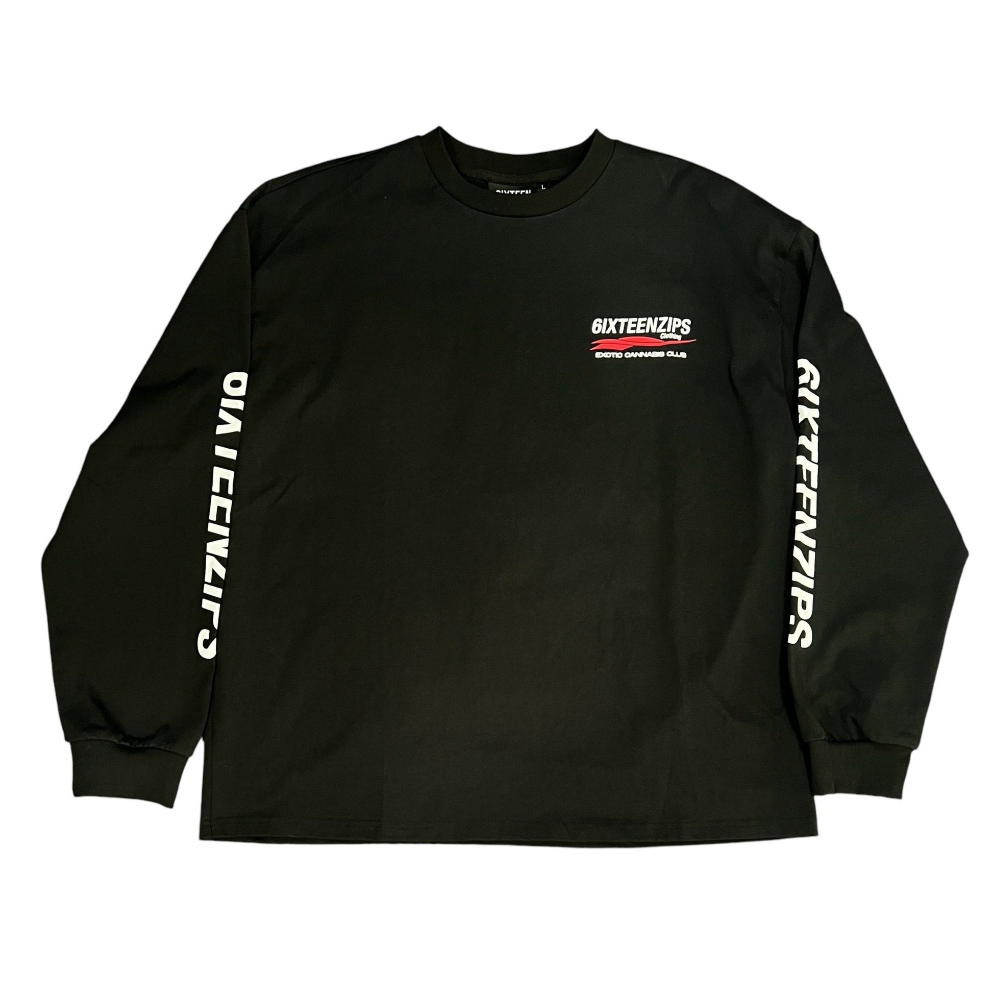 “ECC” Logo Black LongSleeve Tshirt **SAMPLE** 1 of 1 - 6IXTEEN Zips