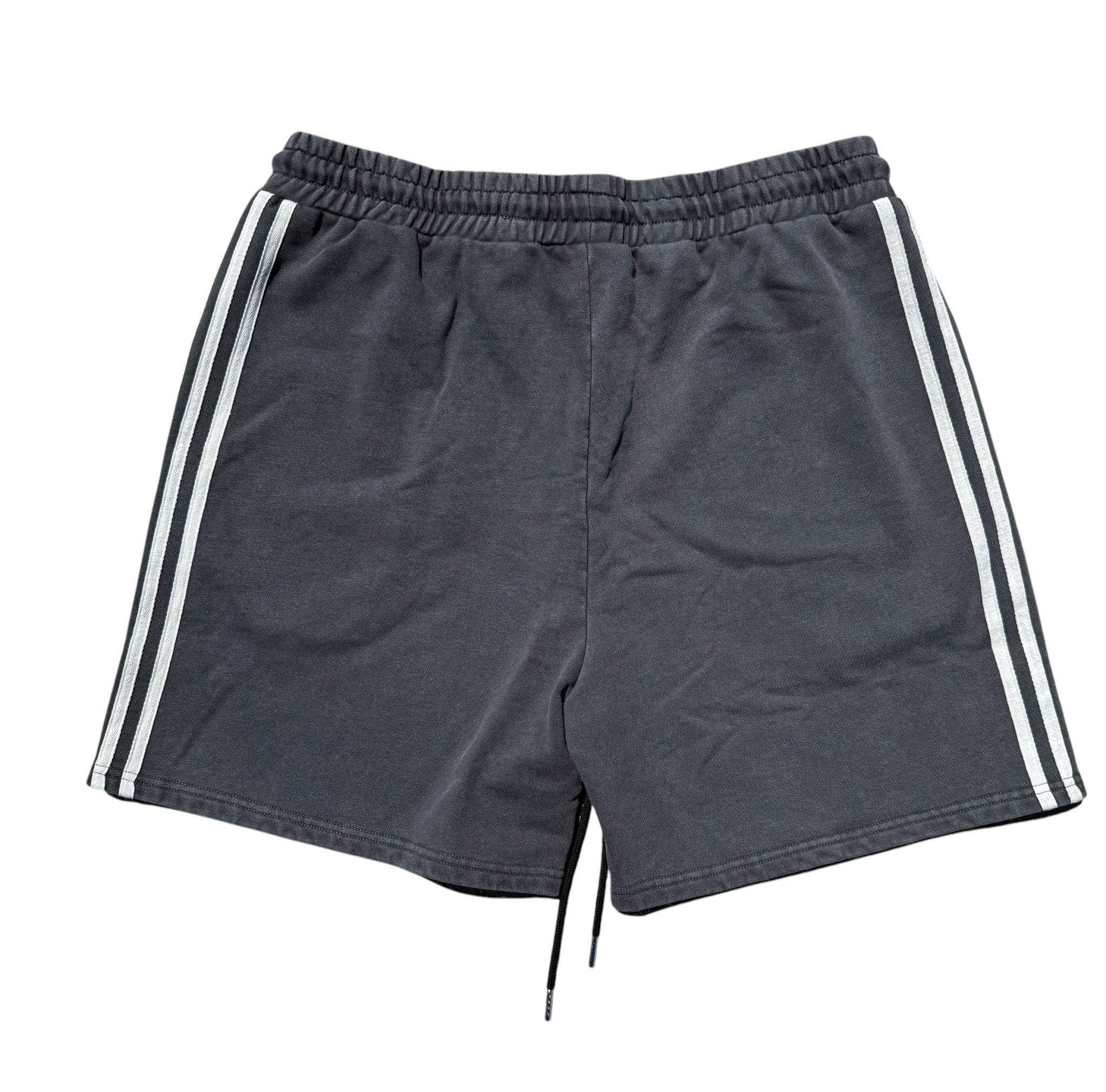 "Exotic Cannabis Club" Acid Wash Striped Shorts - 6IXTEEN Zips