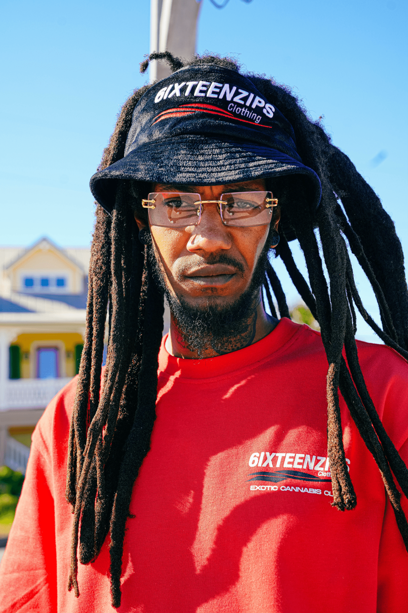 “Exotic Cannabis Club” Velvet Bucket Hat - 6IXTEEN Zips