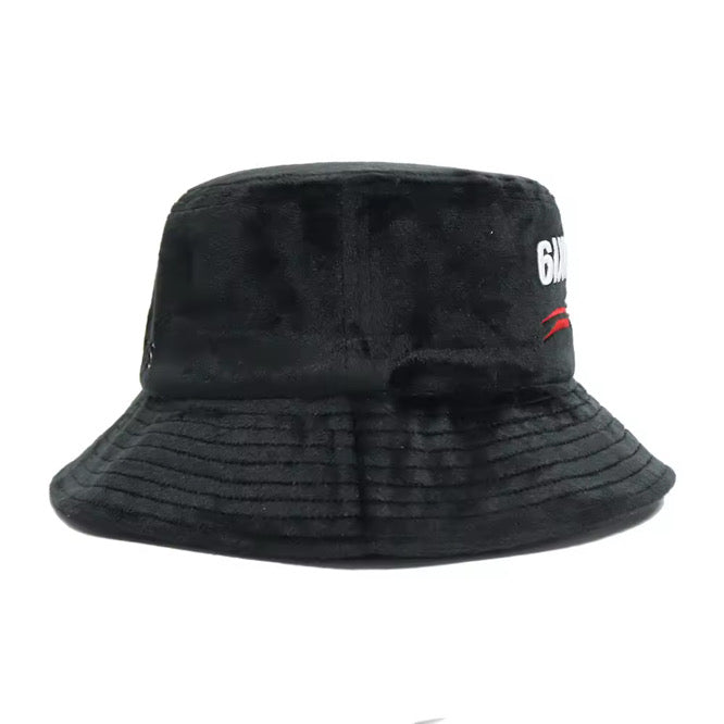 “Exotic Cannabis Club” Velvet Bucket Hat - 6IXTEEN Zips
