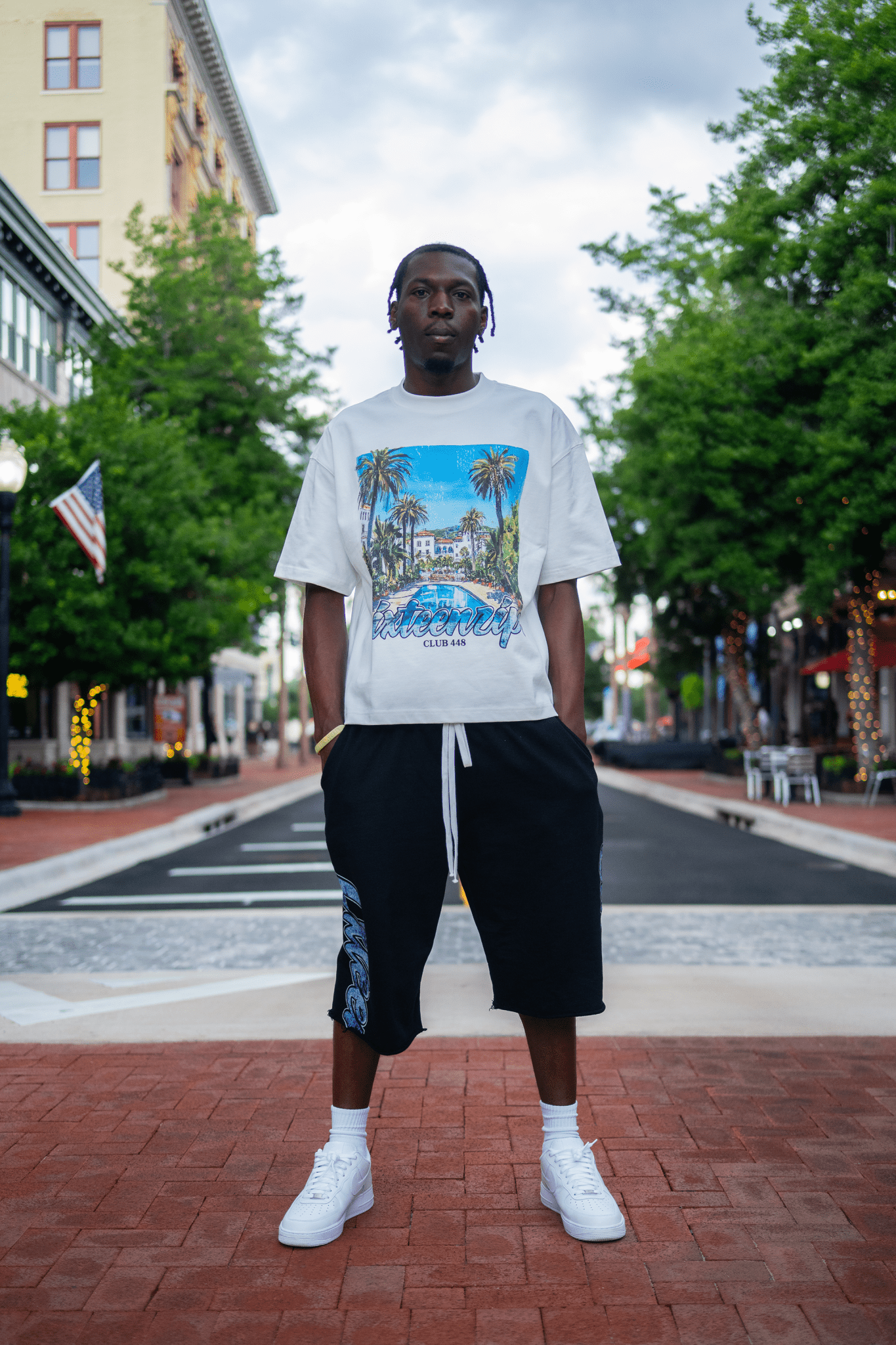 “Hidden Hills” 3/4th Length Shorts - 6IXTEEN Zips