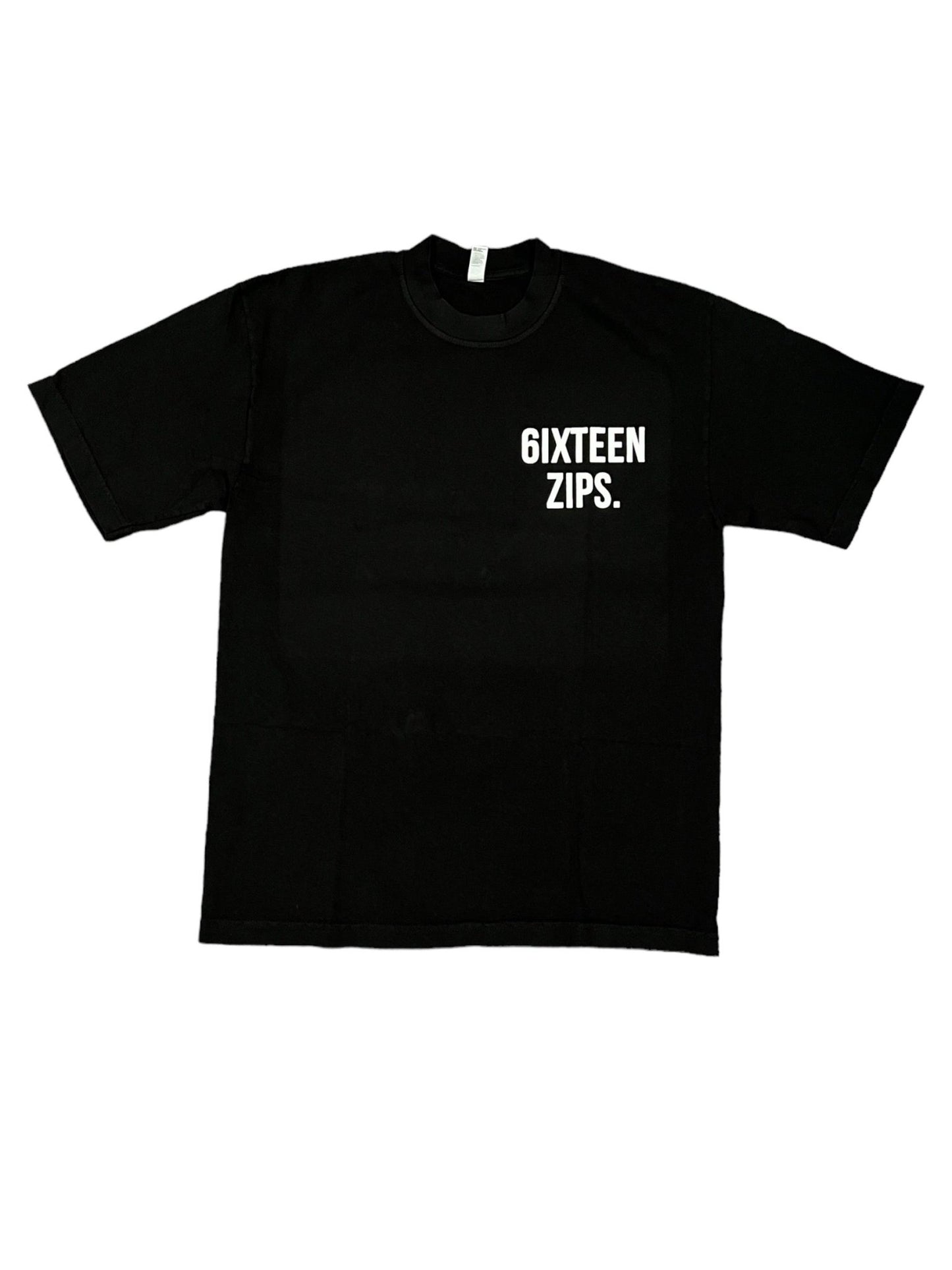 "OG Logo" Black/White Houston TX Popup Shop Exclusive Tee - 6iXTEEN Zips