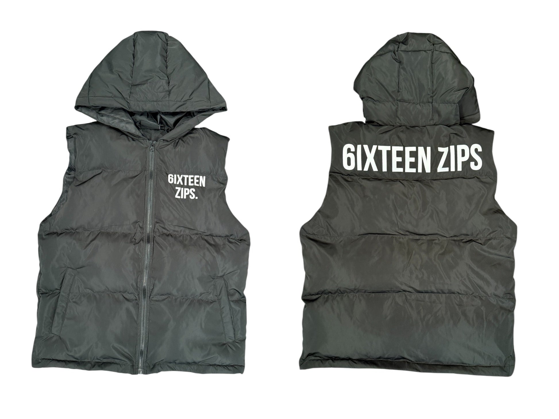 “OG LOGO” Puffer Vest - 6IXTEEN Zips