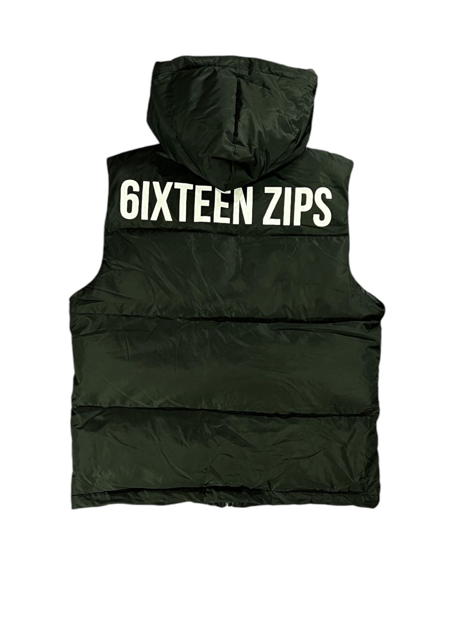 “OG LOGO” Puffer Vest **SAMPLE** 1 of 1 (READ Description) - 6IXTEEN Zips