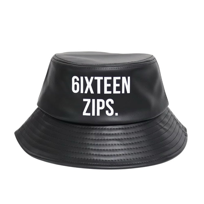 (**PRE - ORDER**) “OG Logo” Leather Bucket Hat (READ DESCRIPTION) - 6IXTEEN Zips