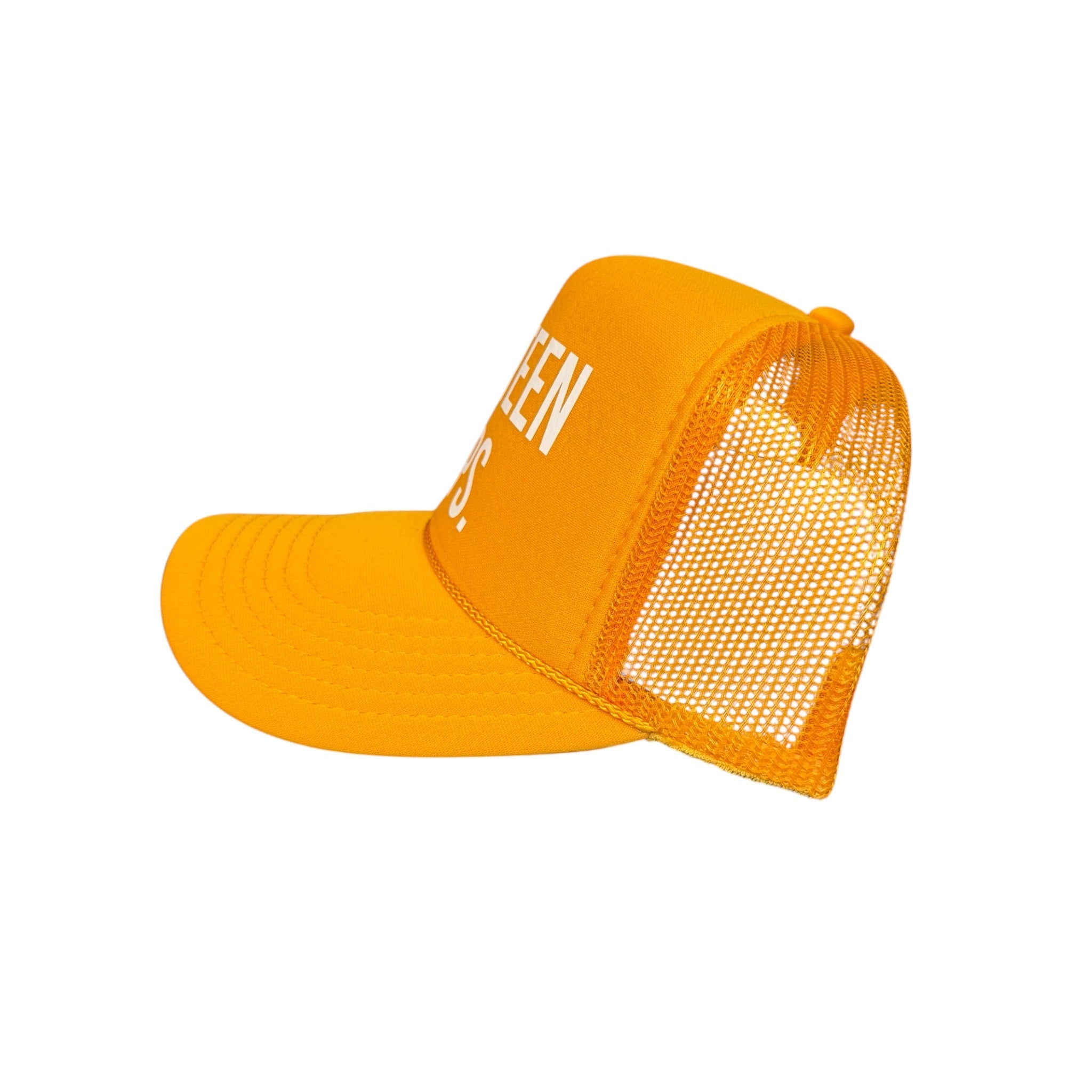 Yellow Gold “OG Logo” Trucker Hat - 6IXTEEN Zips