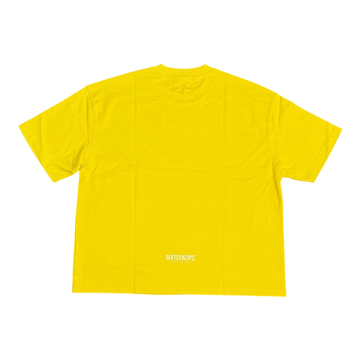 Yellow “Paper Plane” Boxy Tee - 6IXTEEN Zips