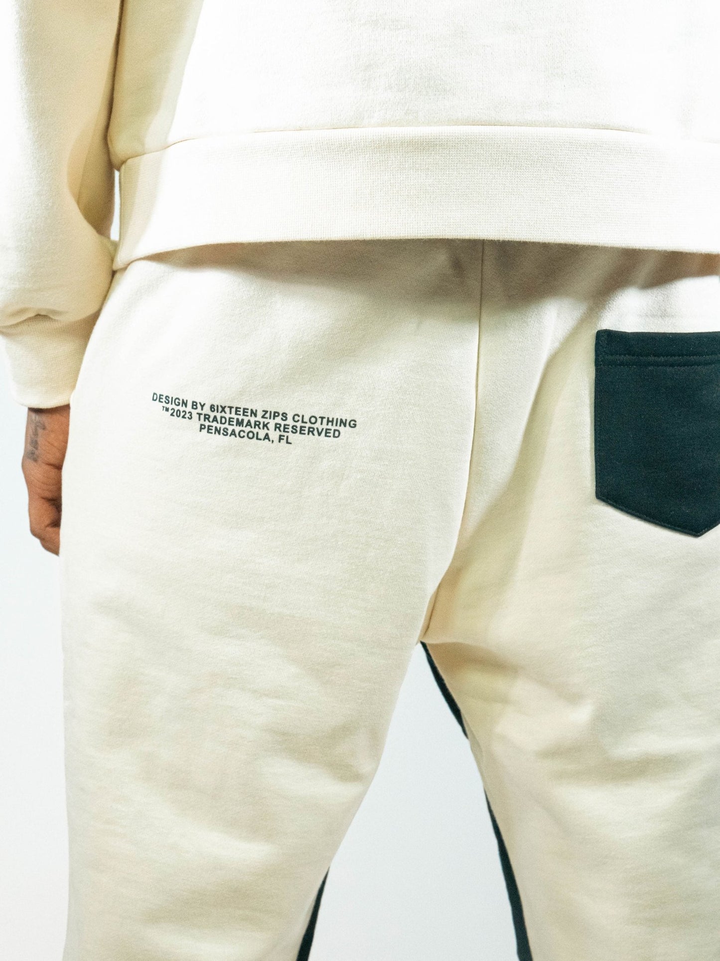 "Members Only" Tan French Terry Flare Sweatpants - 6iXTEEN Zips