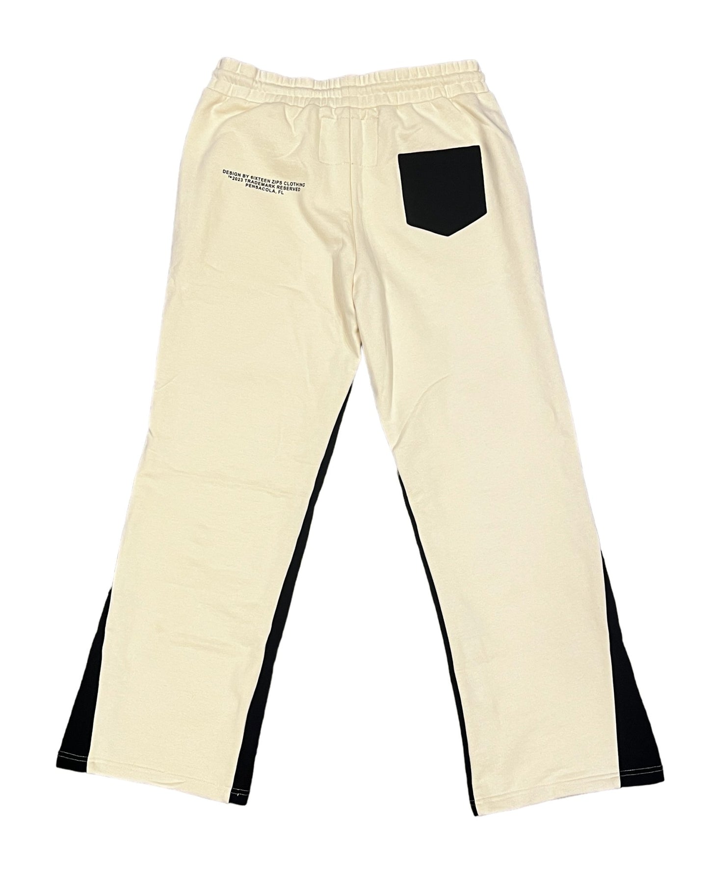 "Members Only" Tan French Terry Flare Sweatpants - 6iXTEEN Zips