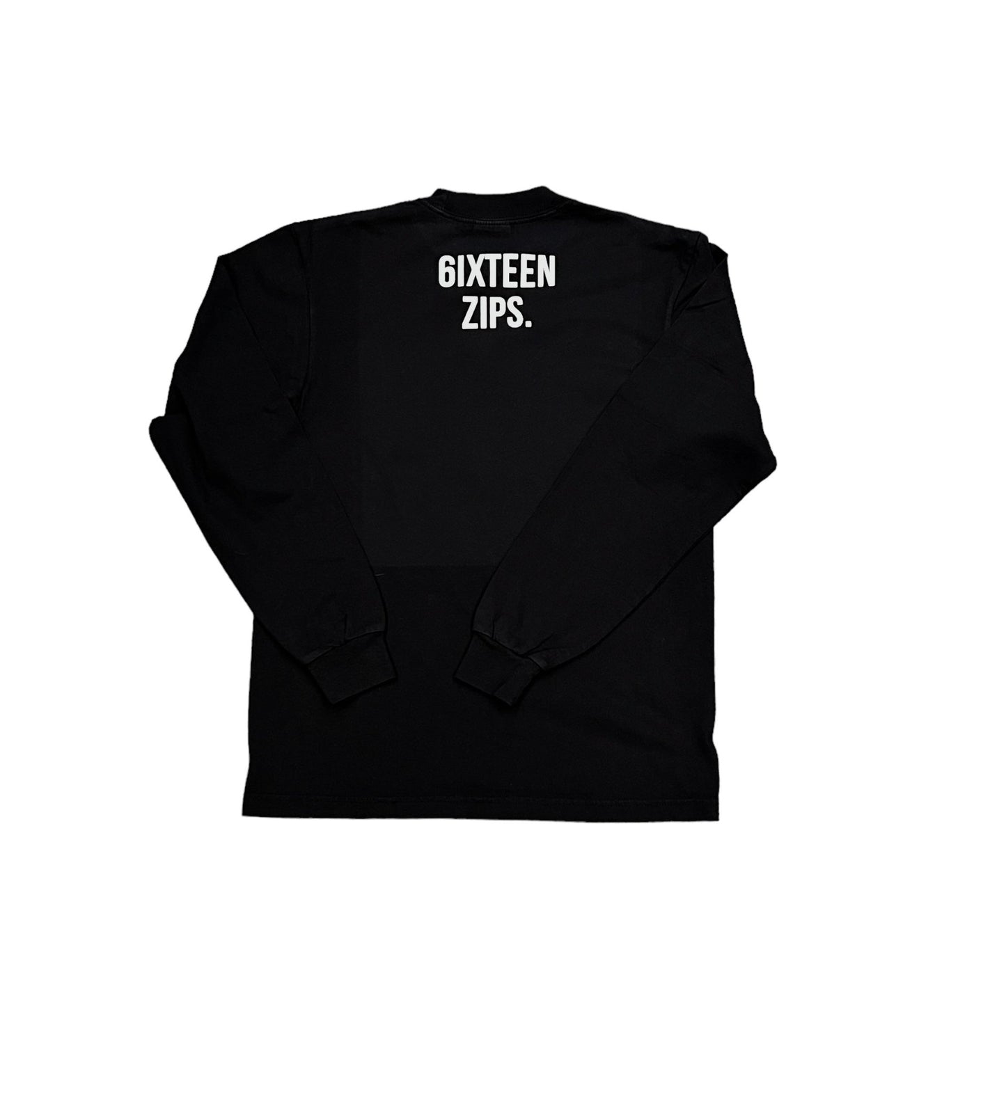 “Trademark Logo” Long Sleeve T-Shirt - 6iXTEEN Zips